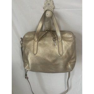 Fossil Sydney Satchel Crossbody Strap gold